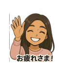 可愛いアンナのスタンプ（個別スタンプ：9）