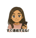 可愛いアンナのスタンプ（個別スタンプ：25）