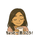 可愛いアンナのスタンプ（個別スタンプ：28）