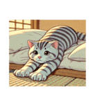 サバトラ猫よりみなさんへよろしく（個別スタンプ：4）
