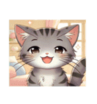 サバトラ猫よりみなさんへよろしく（個別スタンプ：7）