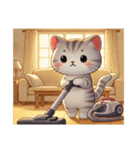 サバトラ猫よりみなさんへよろしく（個別スタンプ：19）