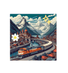 鉄道vs豪華客船（個別スタンプ：7）