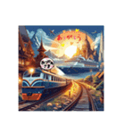 鉄道vs豪華客船（個別スタンプ：16）