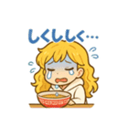 ラーメン大好き女子 ラーメンちゃんセット（個別スタンプ：16）