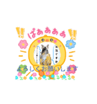 動くうさちゃんリアクションスタンプ（個別スタンプ：3）