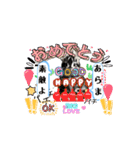動くうさちゃんリアクションスタンプ（個別スタンプ：15）