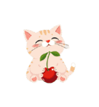 新鮮な果物と野菜と猫（個別スタンプ：2）