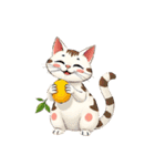 新鮮な果物と野菜と猫（個別スタンプ：15）