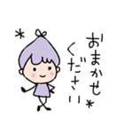 つぶやき女子のひとりごと（個別スタンプ：3）