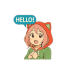 ゆるカワ系アニメスタンプ（個別スタンプ：4）