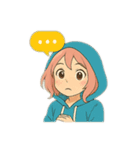 ゆるカワ系アニメスタンプ（個別スタンプ：6）