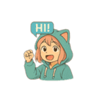 ゆるカワ系アニメスタンプ（個別スタンプ：13）