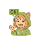ゆるカワ系アニメスタンプ（個別スタンプ：19）