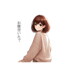 ほんわかツンデレOL彼女の日常会話（個別スタンプ：9）
