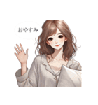 ほんわかツンデレOL彼女の日常会話（個別スタンプ：17）