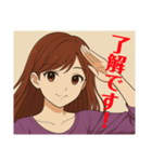 happy girls 2（個別スタンプ：1）