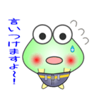 nobobi まじめそうなケロケロ（個別スタンプ：21）