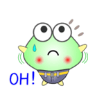 nobobi まじめそうなケロケロ（個別スタンプ：24）
