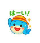 麦わら帽のちゅらくじら（個別スタンプ：9）