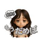 巻き髪ドールフェイスちゃん（個別スタンプ：9）