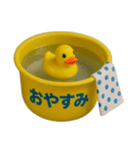桶とアヒル（個別スタンプ：3）