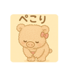 もふもふブタちゃんの日常（個別スタンプ：16）