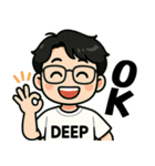 DEEPくんの日常生活（個別スタンプ：1）
