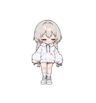 白い三つ編みの女の子(to)（個別スタンプ：39）