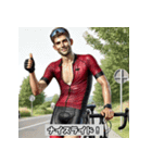 自転車練習男子（個別スタンプ：1）