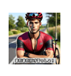 自転車練習男子（個別スタンプ：4）