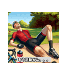 自転車練習男子（個別スタンプ：7）