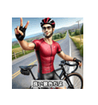 自転車練習男子（個別スタンプ：8）