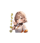 キラキラ☆レースクイーン（個別スタンプ：2）