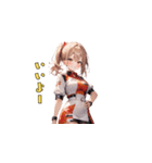 キラキラ☆レースクイーン（個別スタンプ：4）