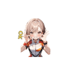 キラキラ☆レースクイーン（個別スタンプ：6）