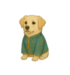 チャイナ服の猫と犬（個別スタンプ：8）