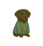 チャイナ服の猫と犬（個別スタンプ：13）