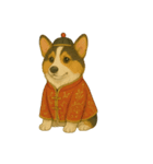 チャイナ服の猫と犬（個別スタンプ：14）