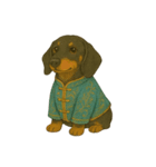 チャイナ服の猫と犬（個別スタンプ：16）