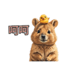 愛らしいクオッカ5（簡体字）（個別スタンプ：6）