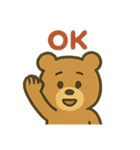 手描きクマちゃん（個別スタンプ：1）