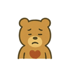 手描きクマちゃん（個別スタンプ：8）