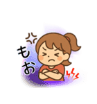ちびバレーガール（個別スタンプ：6）