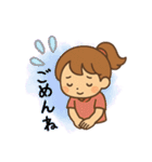 ちびバレーガール（個別スタンプ：11）