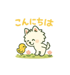 【しろいぬ】日常スタンプ（個別スタンプ：2）