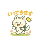 【しろいぬ】日常スタンプ（個別スタンプ：5）