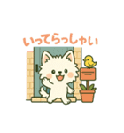 【しろいぬ】日常スタンプ（個別スタンプ：6）