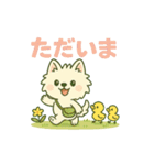 【しろいぬ】日常スタンプ（個別スタンプ：8）