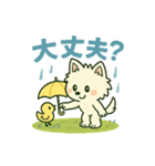 【しろいぬ】日常スタンプ（個別スタンプ：23）